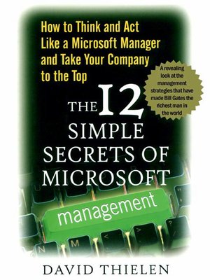 cover image of The 12 Simple Secrets of Microsoft Management
